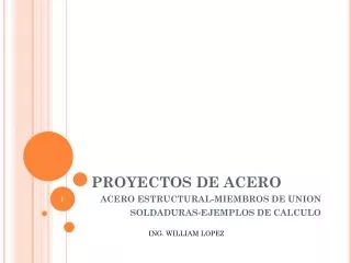 proyectos de acero
