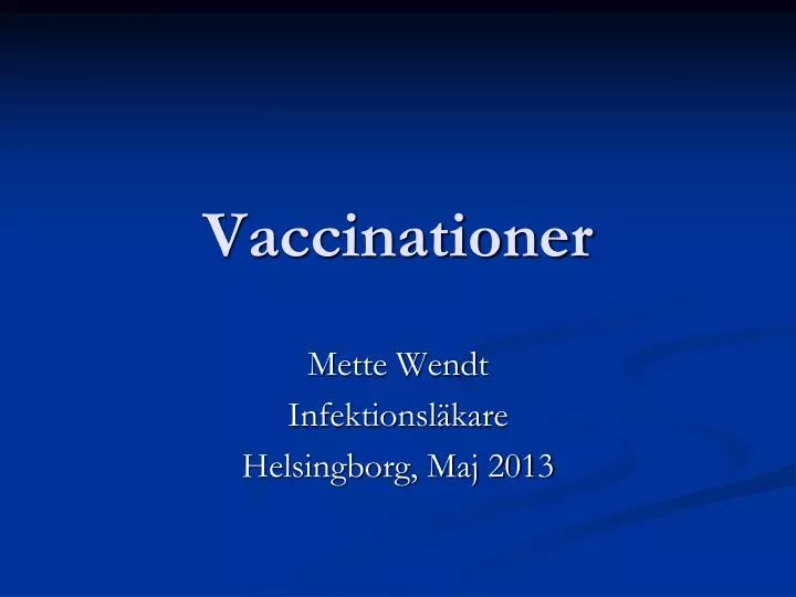 vaccinationer