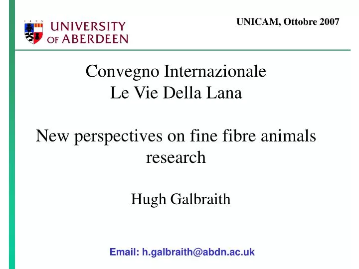 convegno internazionale le vie della lana new perspectives on fine fibre animals research