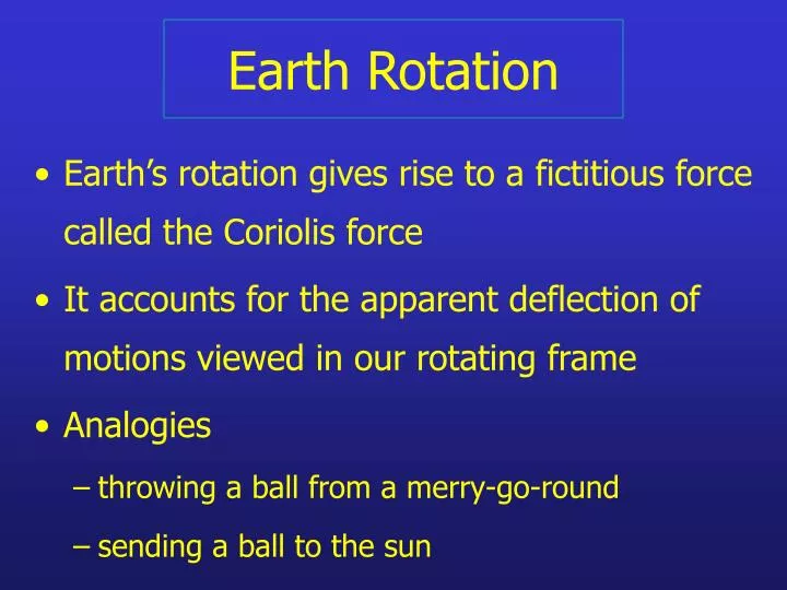 earth rotation