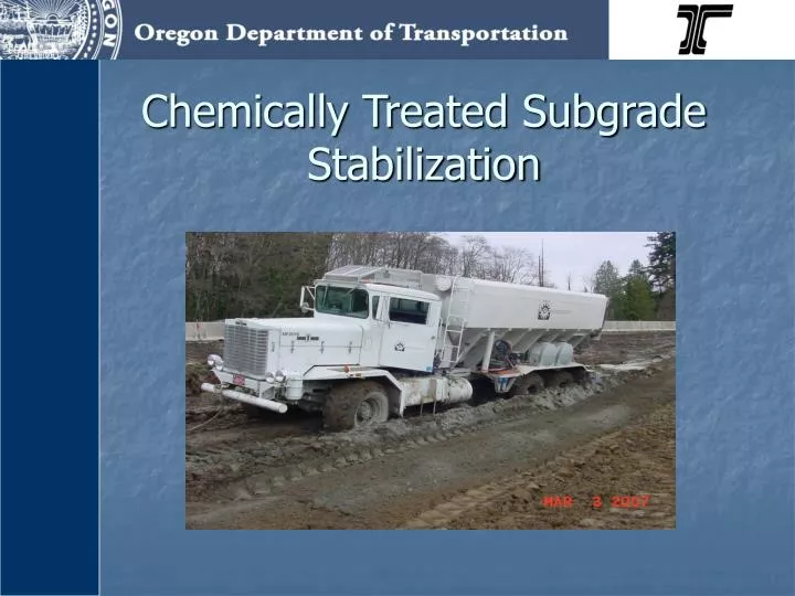 chemically treated subgrade stabilization