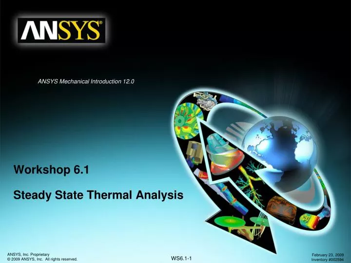 workshop 6 1 steady state thermal analysis