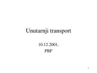 unutarnji transport