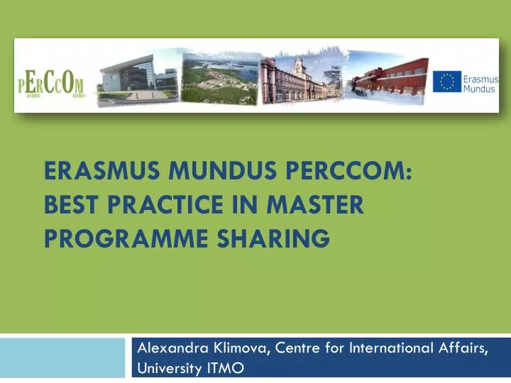 erasmus mundus perccom best practice in master programme sharing