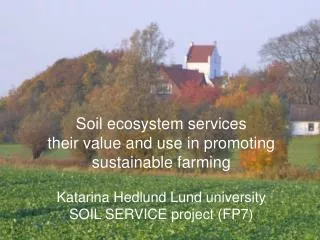 Soil ecosystem services their value and use in promoting sustainable farming