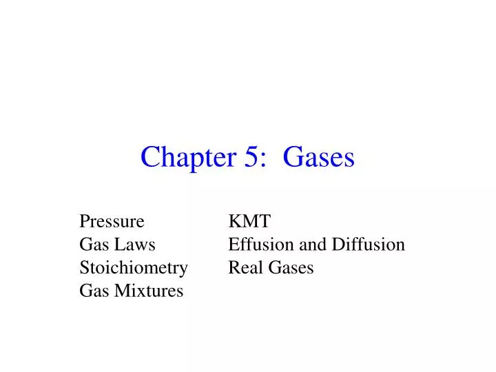 chapter 5 gases