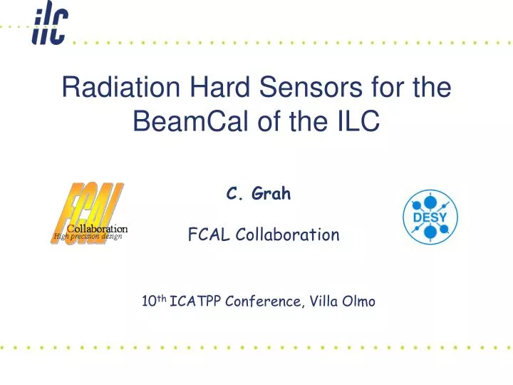 radiation hard sensors for the beamcal of the ilc