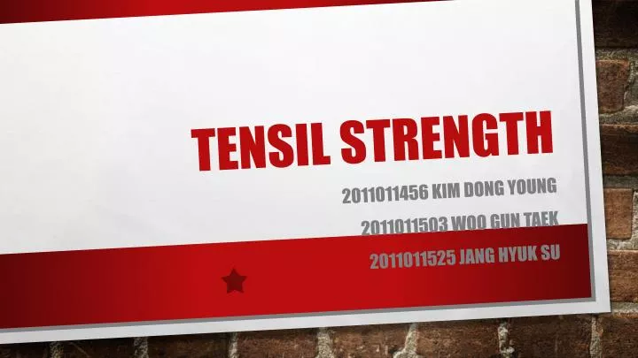 tensil strength