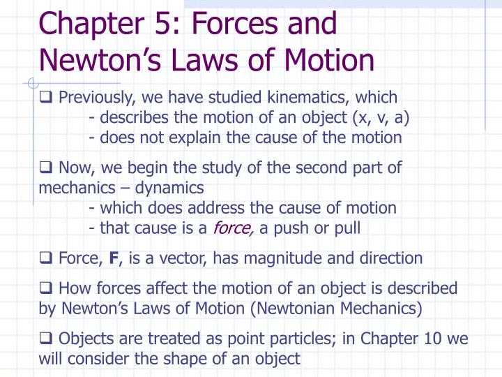 chapter 5 forces and newton s laws of motion