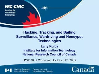 Hacking, Tracking, and Baiting Surveillance, Wardriving and Honeypot Technologies