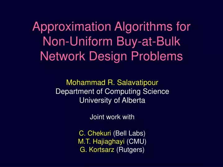 approximation algorithms for non uniform buy at bulk network design problems