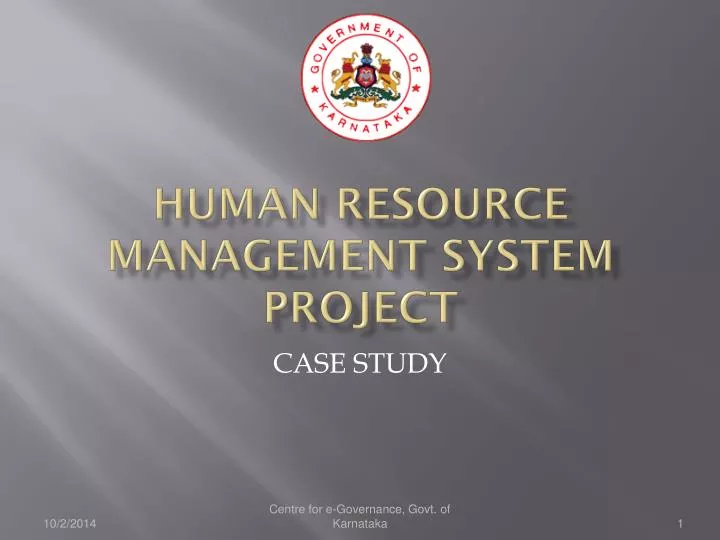 human resource management system project