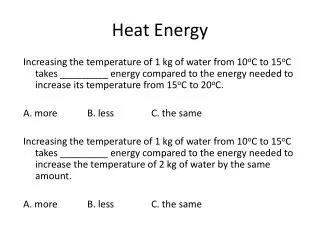 Heat Energy