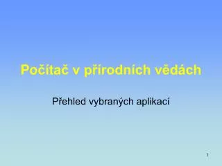 po ta v p rodn ch v d ch