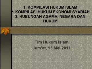 PPT - KOMPILASI HUKUM ISLAM PowerPoint Presentation, Free Download - ID ...