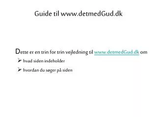 guide til www detmedgud dk