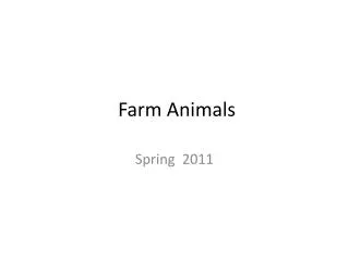 farm animals