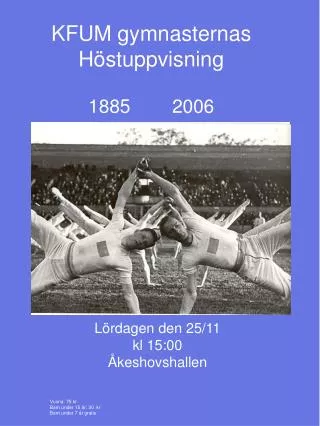 kfum gymnasternas h stuppvisning