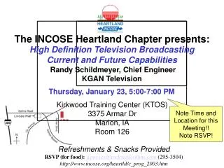 The INCOSE Heartland Chapter presents: