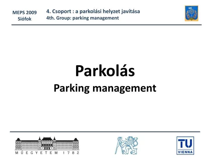 parkol s parking management