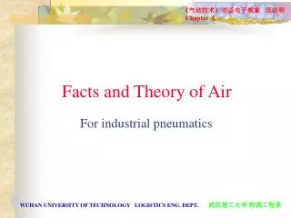 Facts and Theory of Air