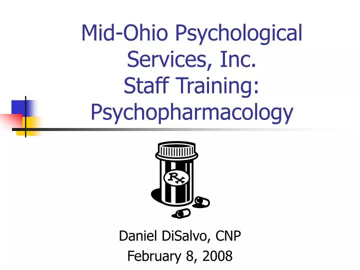 mid ohio psychological services inc staff training psychopharmacology