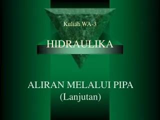 kuliah wa 3 hidraulika