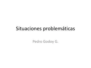 situaciones problem ticas