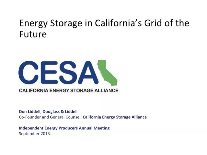 energy storage in california s grid of the future