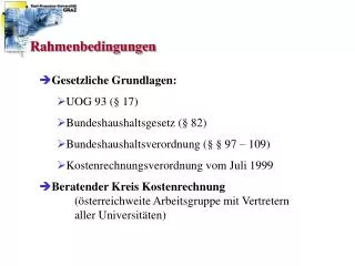 rahmenbedingungen