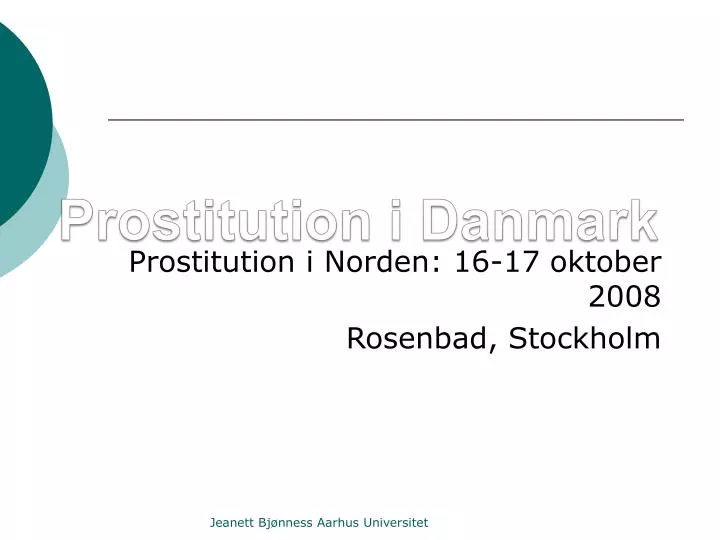 prostitution i danmark