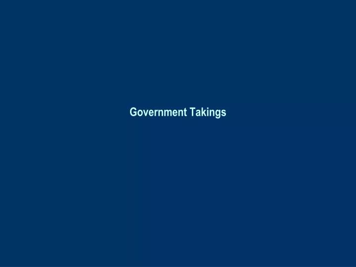 government takings