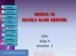 MODUL VI GEJALA ALAM ABIOTIK - slide 1