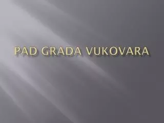 pad grada vukovara