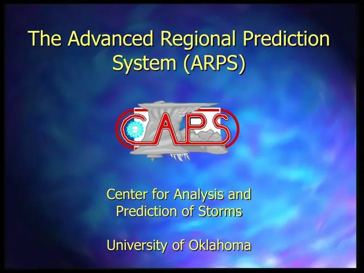 the advanced regional prediction system arps