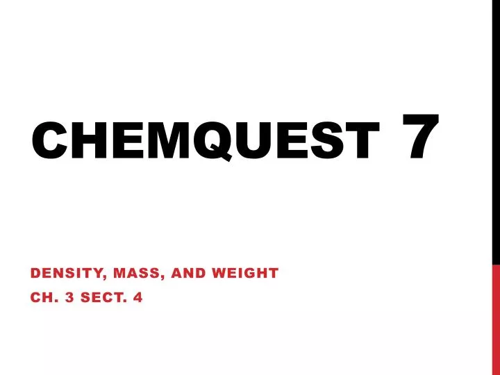 chemquest 7