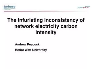 The infuriating inconsistency of network electricity carbon intensity