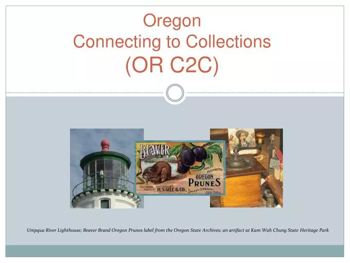 oregon connecting to collections or c2c