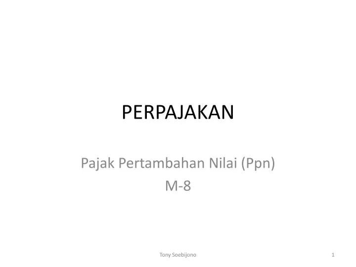 perpajakan