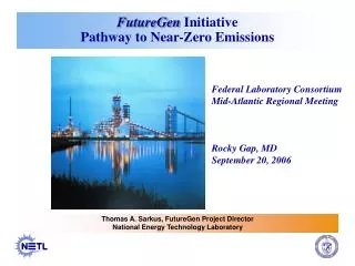 FutureGen Initiative Pathway to Near-Zero Emissions