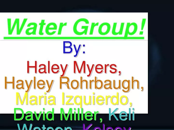 water group