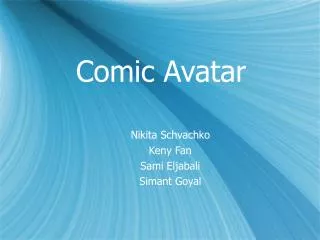 Comic Avatar