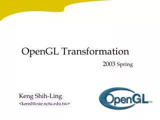 OpenGL Transformation