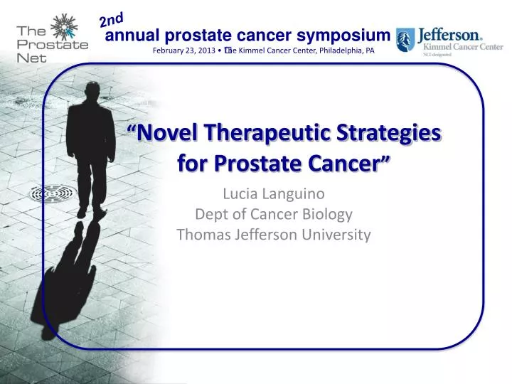 novel therapeutic strategies for prostate cancer