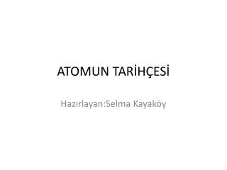 atomun tar h es
