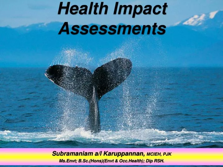 health impact assessments
