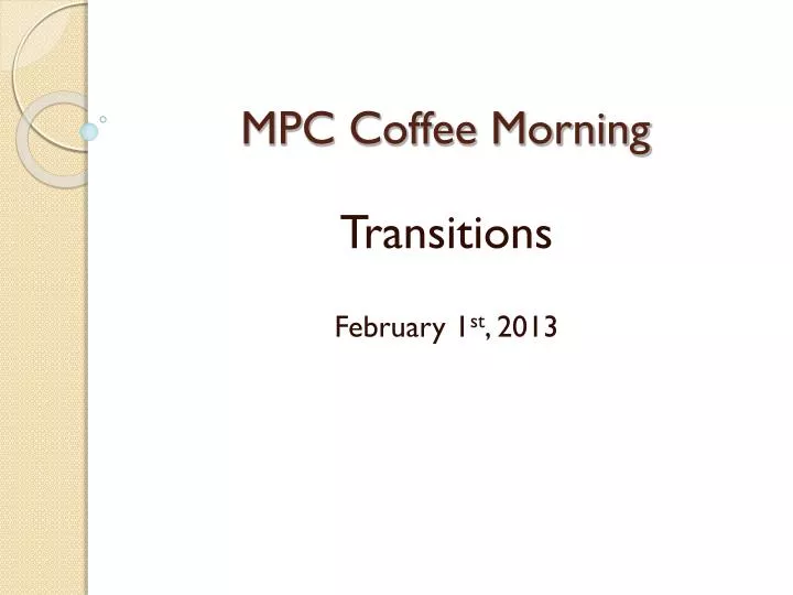 mpc coffee morning