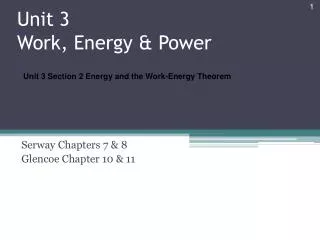 unit 3 work energy power