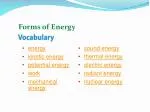 energy kinetic energy potential energy work mechanical energy - slide 1