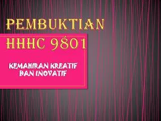 pembuktian hhhc 9801